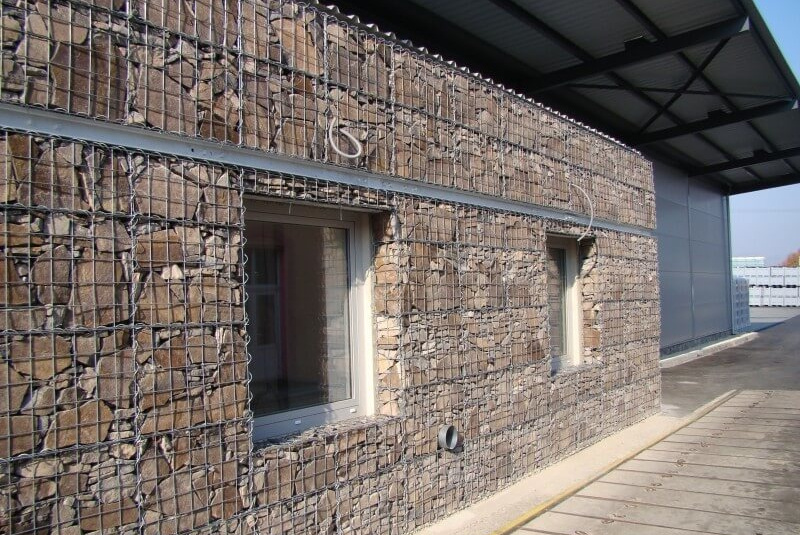 Gabionové obklady z prírodného kameňa andezitu