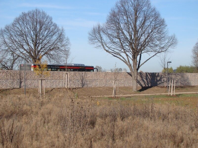 Protihlukové steny z gabionovej konštrukcie